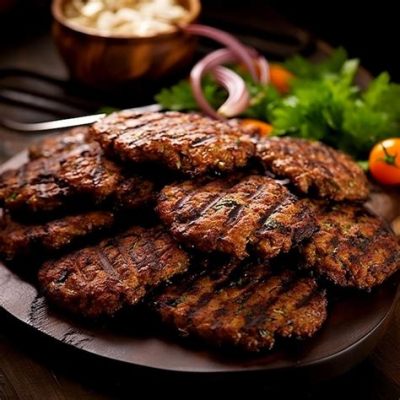  Chapli Kebab: 🌶️🍖 A Fiery Dance of Spiced Ground Meat and Charred Perfection!